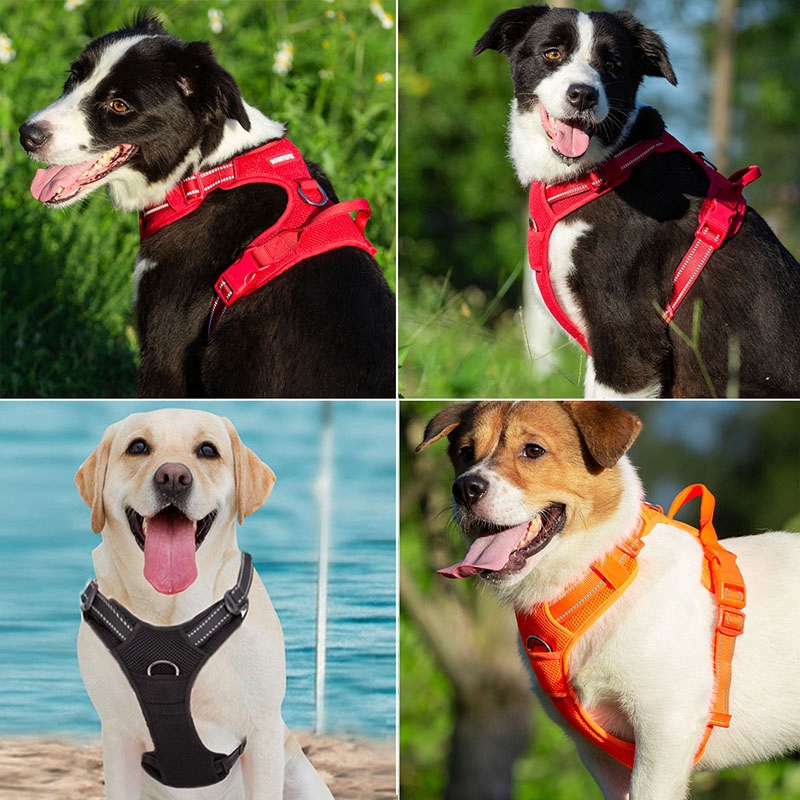 Pet Dog Harness Large Small for Pitbull Reflective Safety Harness for Dogs Car Harness Dog Sport No Pull Vest