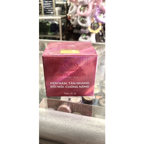 KEM WHITE WORLD NÁM TÀN NHANG ĐỒI MỒI CHỐNG NẮNG 20GR BAN ĐÊM NIGHT CREAM WW-09