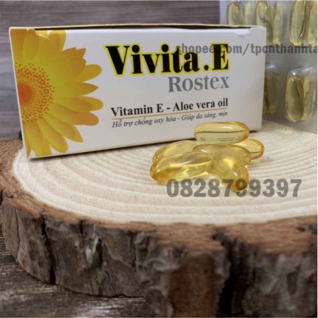 Viên uống đẹp da Vitamin E 4000mcg, tinh dầu lô hội làm đẹp da, chống lão hóa - Hộp 30 viên | BigBuy360 - bigbuy360.vn
