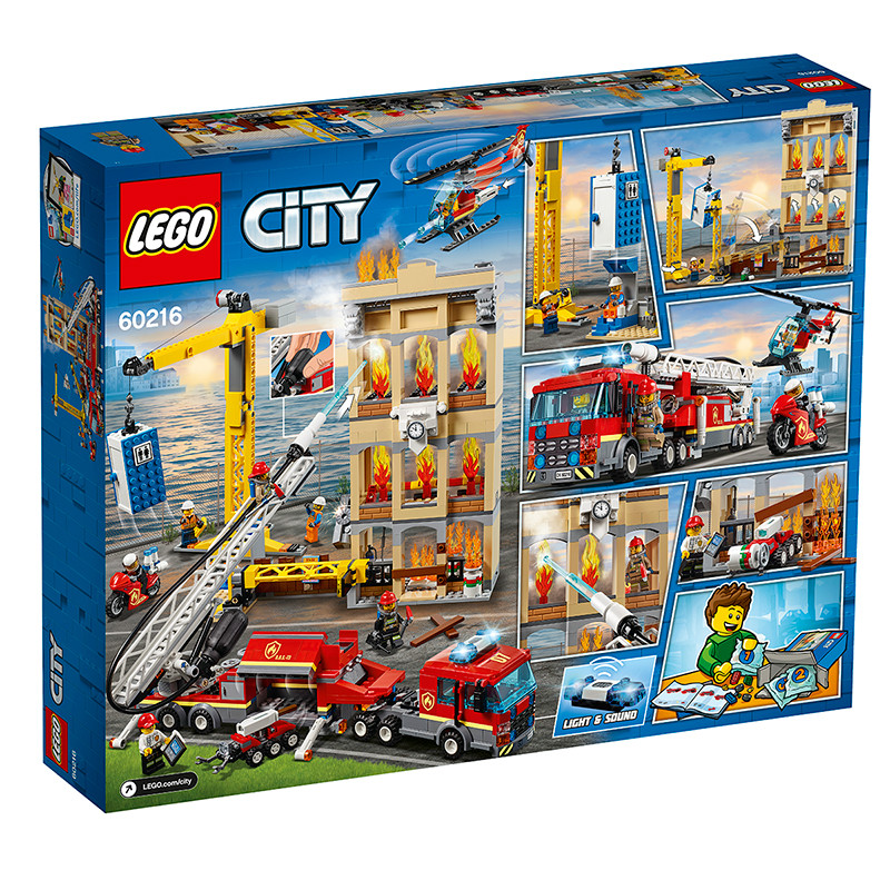 Lego City Group thành phố Đội cứu hỏa 60216 Đồ chơi khối xây dựng Quà Tặng quà tặng quà tặng năm mới