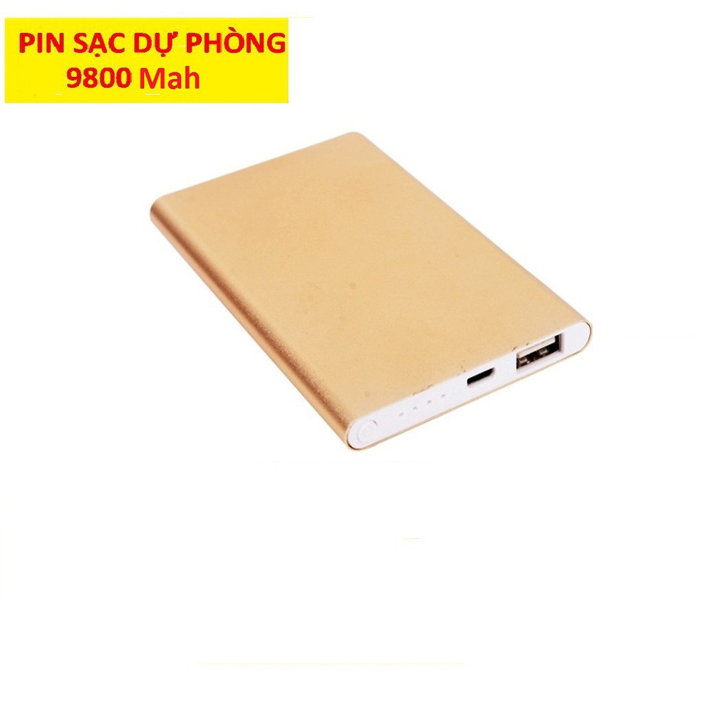 Sạc dự phòng 9800mah siêu mỏng thông minh tự điều chỉnh dòng sạc