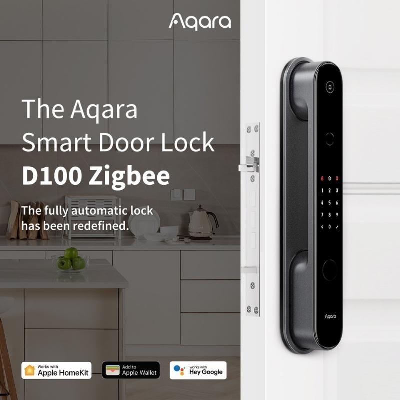 Khoá Cửa Thông Minh Aqara D100 ZNMS20LM - Bản Quốc Tế - BH 12 Tháng - Mi 360 Phân Phối Chính Hãng