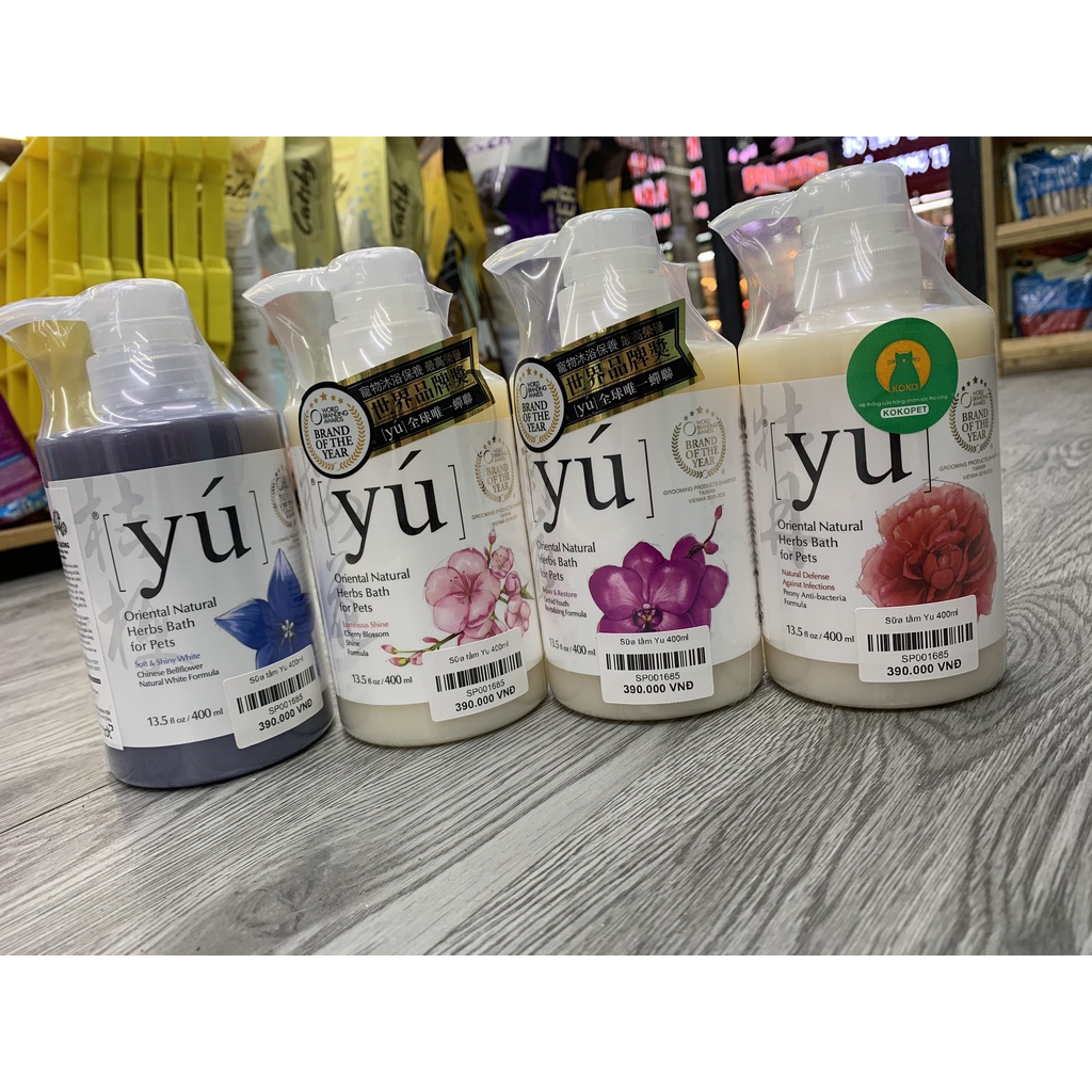 Sữa Tắm Yú Dành Cho Thú Cưng Siêu Thơm, Bám Mùi Trên Lông Lâu Ngày