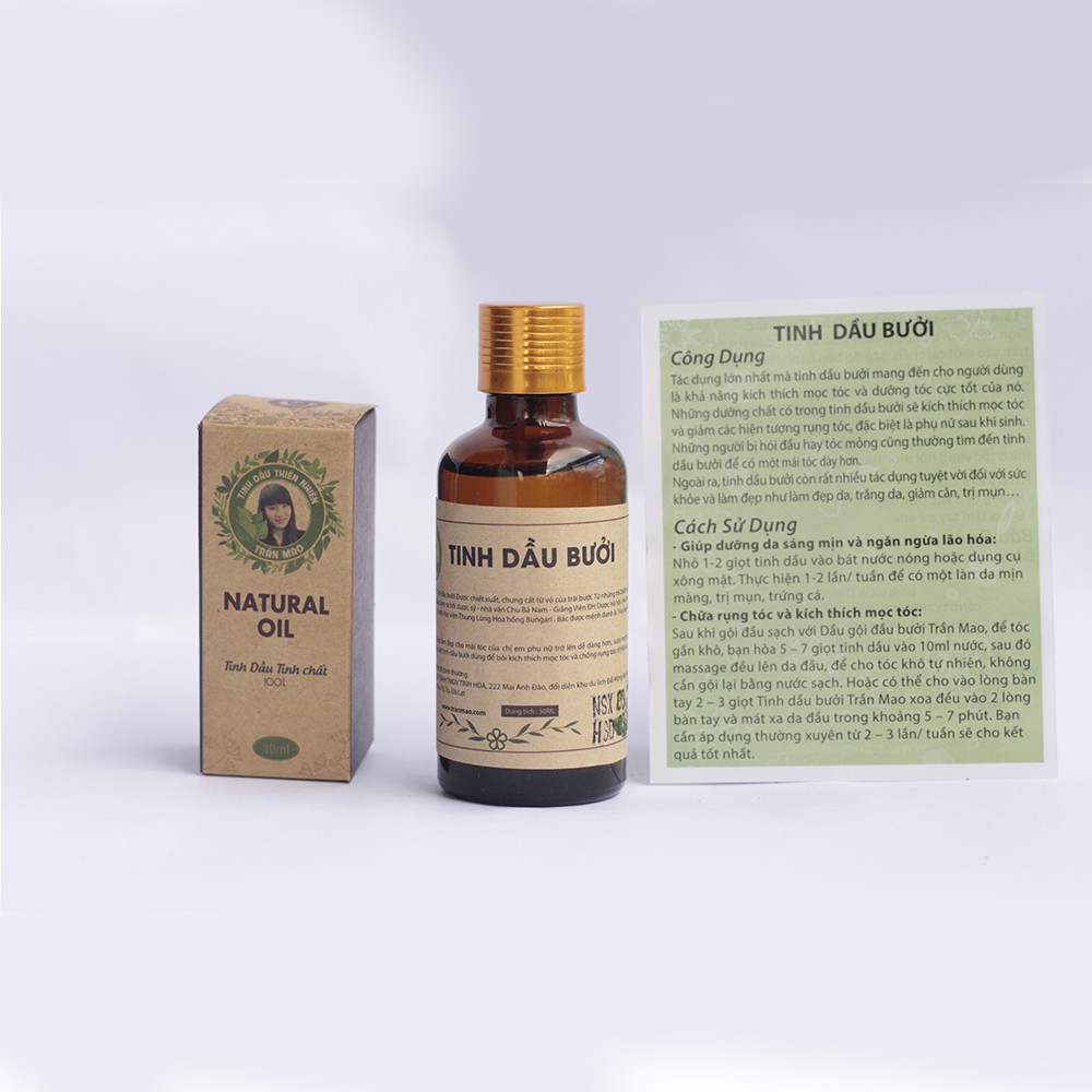 Tinh Dầu Bưởi Dưỡng Tóc Trần Mao [50ML] - Kích Thích Mọc Tóc, Giảm Gãy Rụng Tóc, Phục Hồi Tóc Chắc Khỏe | BigBuy360 - bigbuy360.vn