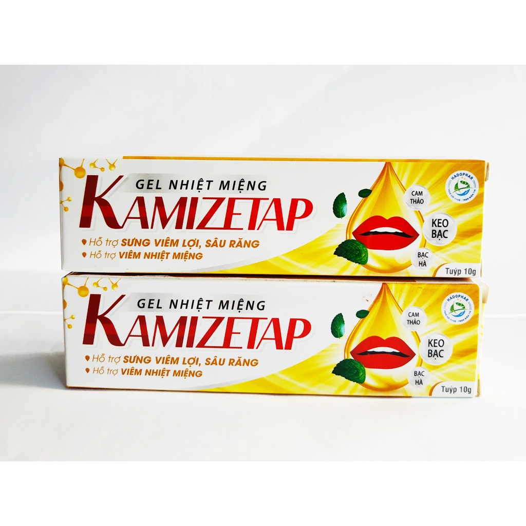 Tuýp Bôi Gel Nhiệt Miệng Kamizetap – Giúp Nhanh Lành Vết Nhiệt Miệng – Giảm Sưng Đau –  Kamistad Tuýp 10 Gam