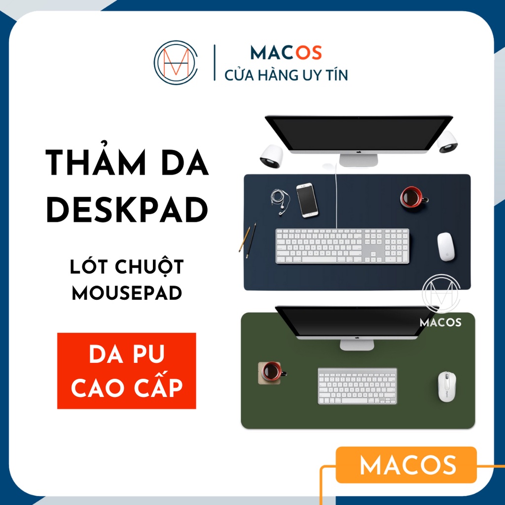 Thảm da trải bàn làm việc Deskpad - Lót chuột mouse pad tấm lót bàn di chuột (AL01)