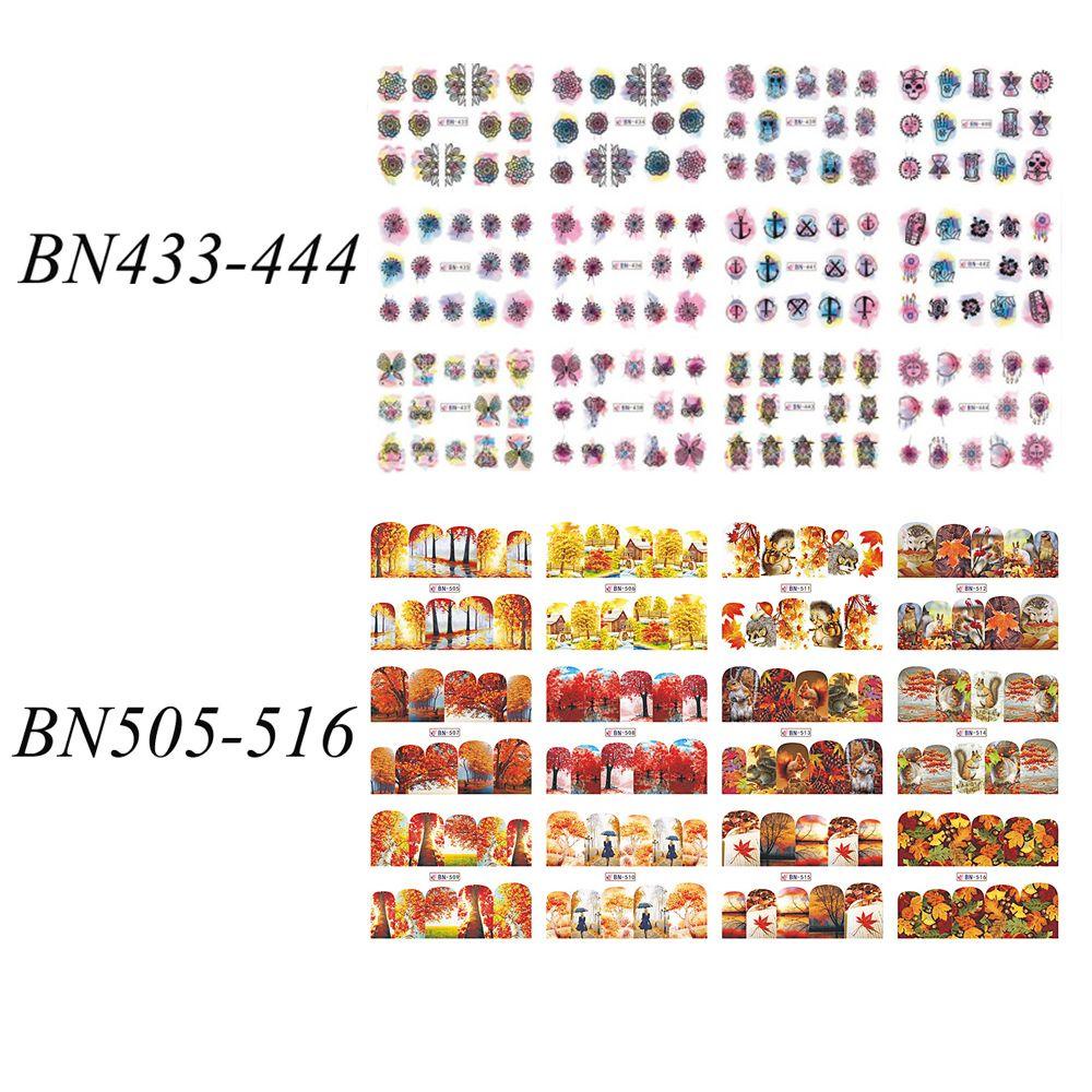 NIUYOU Sticker Dán Móng Họa Tiết Chủ Đề Giáng Sinh