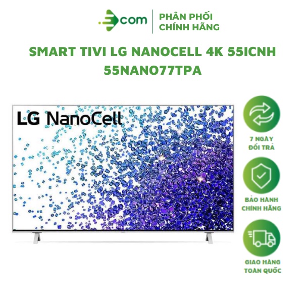 Smart Nanocell Tivi LG 55 Inch 4K 55NANO77TPA ThinQ AI - Model 2021