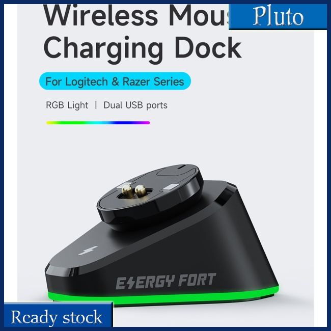 Chuột Sạc Không Dây Usb Kiêm Giá Đỡ Hai Cổng Usb Cho Logitech G502GPW1/2/G703 Razer