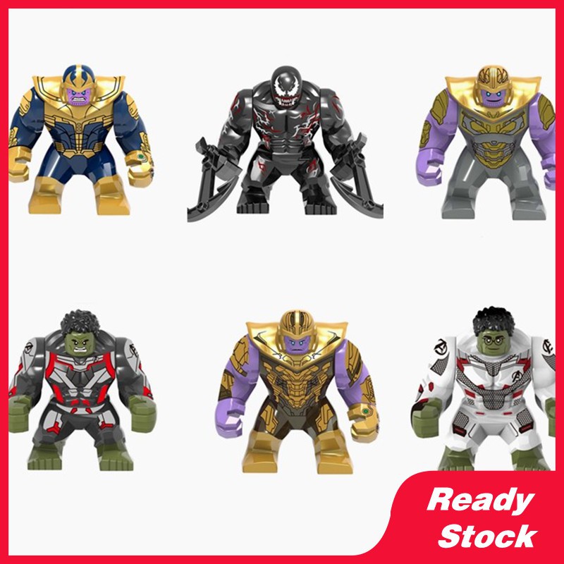 Tương thích với Lego Avengers Series Marvel Thanos Hulk Doll Diy Blocks Superhero Children Birthday Gift