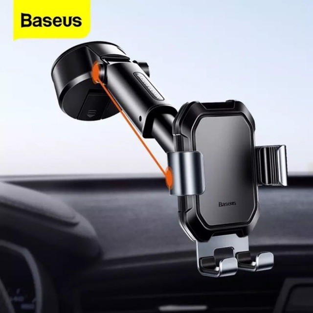 Giá đỡ điện thoại hút chân không dùng gắn kính hoặc táp lô trên xe hơi Baseus Tank Gravity Car Mount | WebRaoVat - webraovat.net.vn