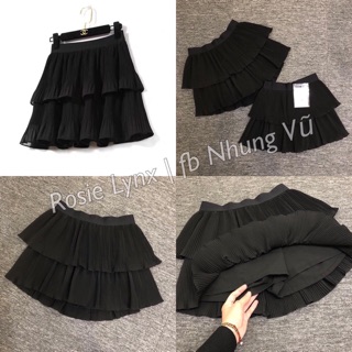 CHÂN VÁY CẠP CHUN 2 TẦNG