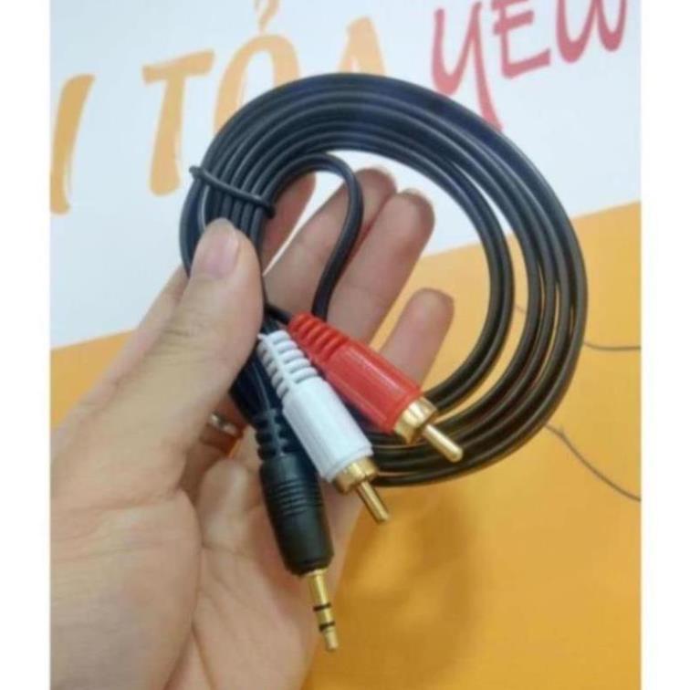 Dây AV Kết Nối Âm Thanh Điện Thoại, Máy Tính Bảng Với Âm Ly, Loa- Loại 1,5m