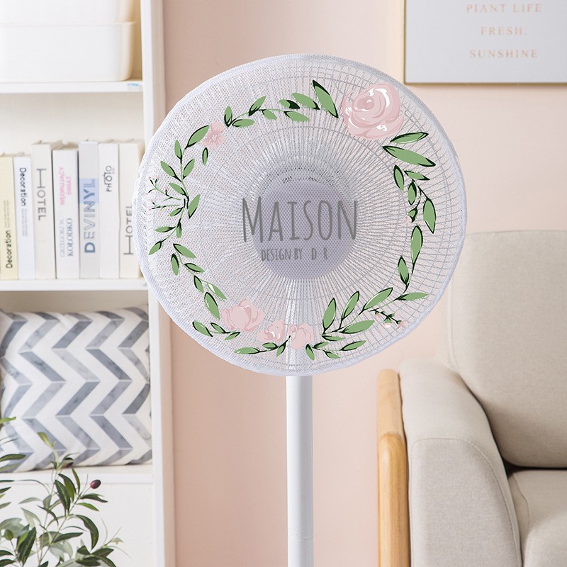 Lưới an toàn bọc quạt cho bé khỏi chấn thương họa tiết ngộ nghĩnh