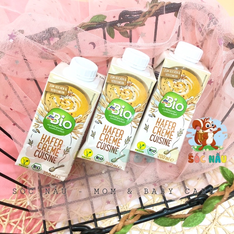 Cream Yến Mạch, Cream Gạo, Nước Cốt Dừa Nấu Ăn Cho Bé Dị Ứng Đạm Sữa Bò Từ 6m