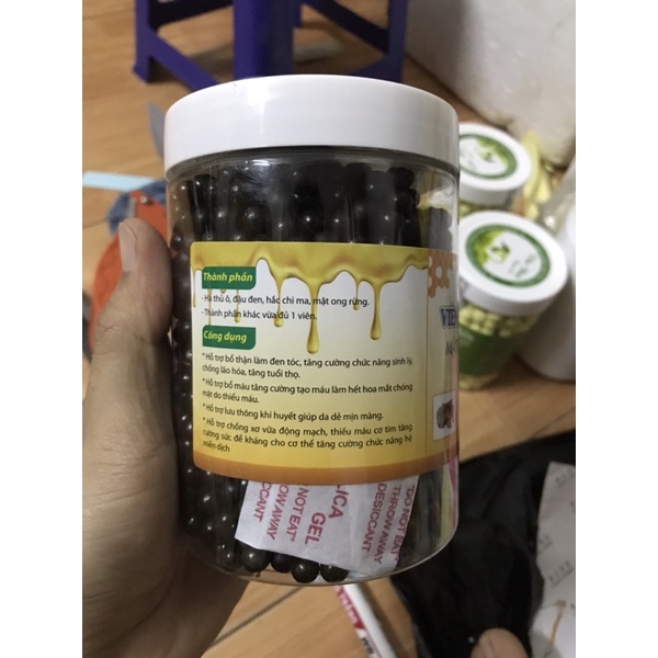 Combo 10 hũ Hà thủ ô, 10 hũ cà gai leo, 10 hũ viên nghệ mật ong, 5 hũ tinh nghệ