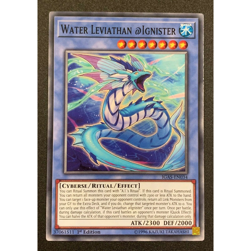 THẺ BÀI YUGIOH WATER LEVIATHAN @IGNISTER