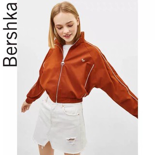 Áo Khoác Dù Croptop Bershka In Chữ GRL - 2149
