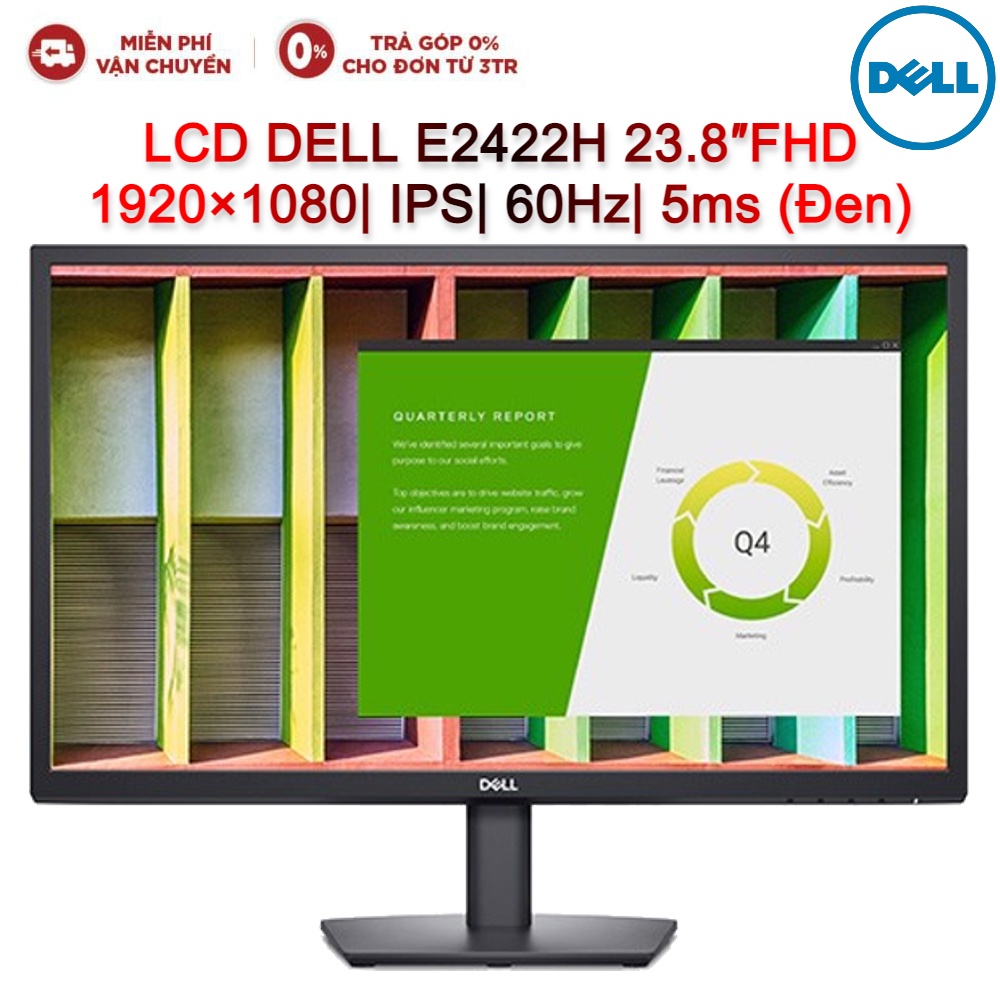 Màn hình máy tính LCD DELL E2422H 23.8″FHD 1920×1080| IPS| 60Hz| 5ms (Đen)