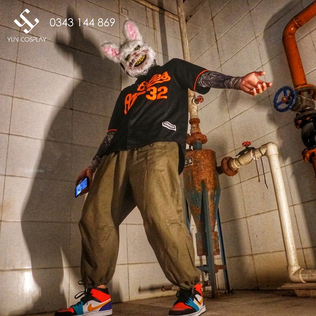 Mặt nạ thỏ sát nhân kinh dị hóa trang Halloween | BigBuy360 - bigbuy360.vn