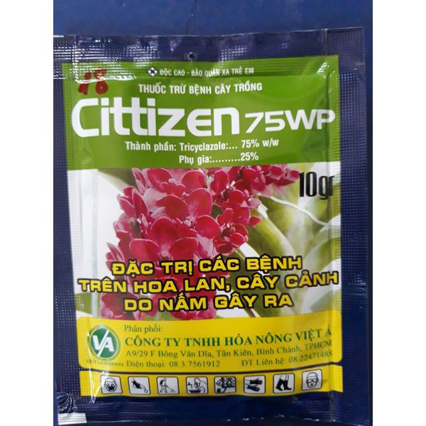 CITTIZEN 75WP trị các bệnh do nấm, vi khuẩn gói 07 gr