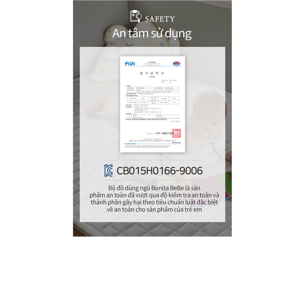 Thảm trải chần bông  Coda mềm mại thích hợp 4 mùa cho bé nhập khẩu Bonitabebe HQ
