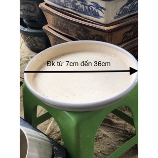 Dĩa men lót chậu cây