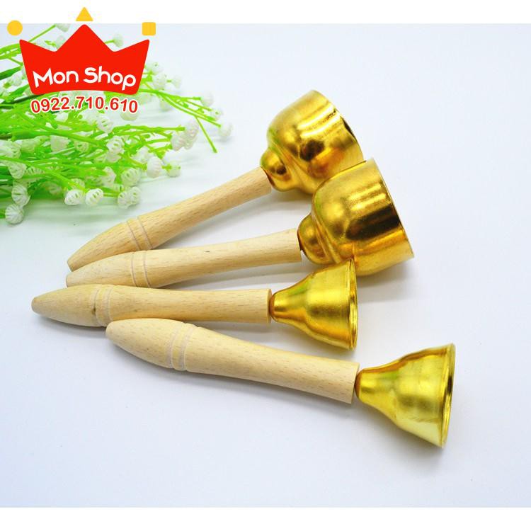 Chuông lắc tay cầm cán gỗ