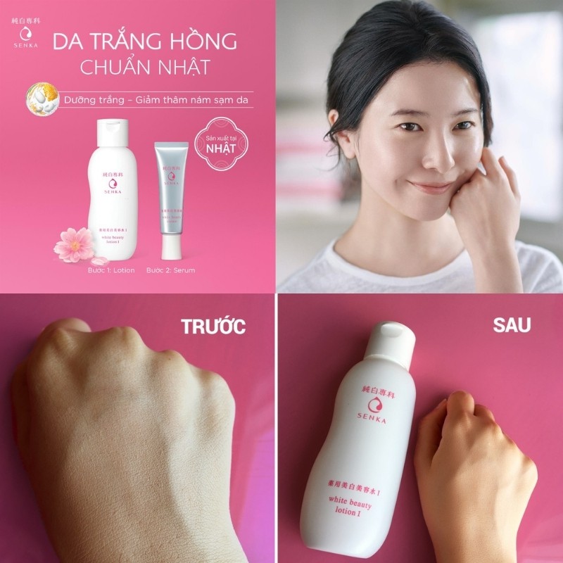 Nước dưỡng làm mềm trắng da SENKA White Beauty Lotion I 200ml