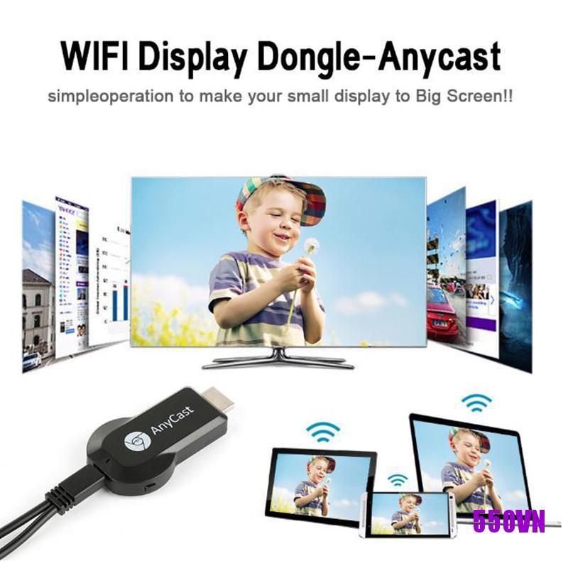 Thiết Bị Chia Sẻ Hình Ảnh Wifi M9 Plus Anycast 1080p Miracast