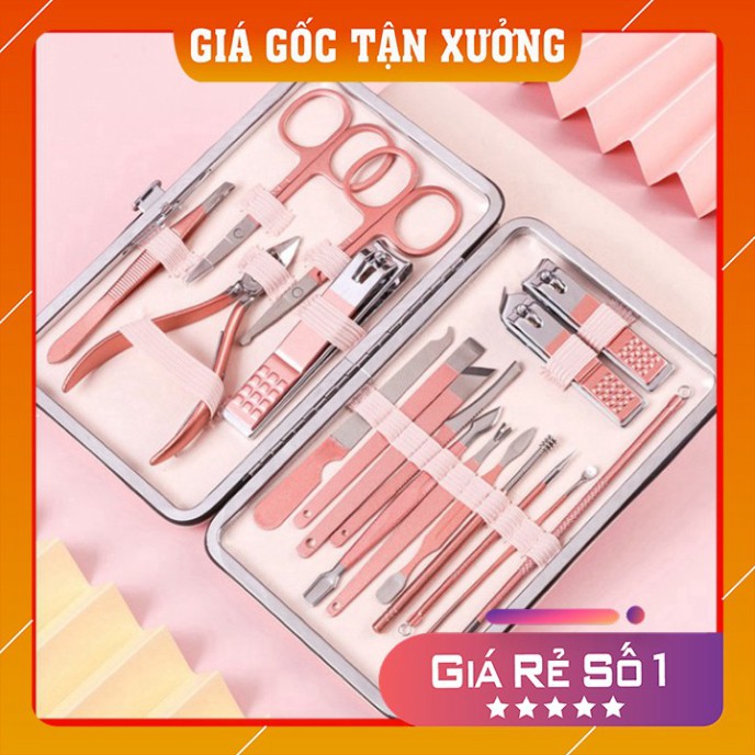 Dụng cụ làm móng 💖FREESHIP💖 Bộ dụng cụ làm móng 18 món đa năng cao cấp