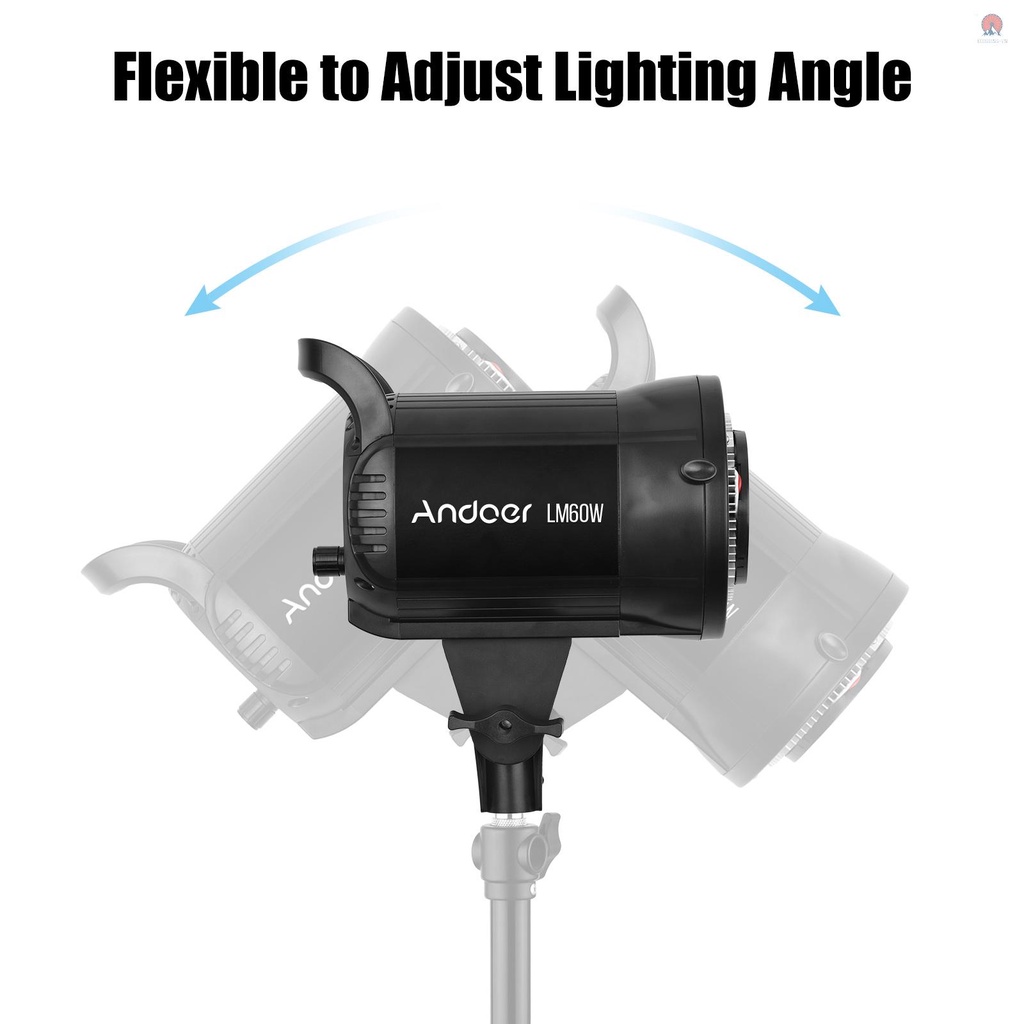 Đèn LED Chụp Ảnh/Chụp Ảnh ECVN Andoer LM60W 60W 5600K Điều Khiển Từ Xa