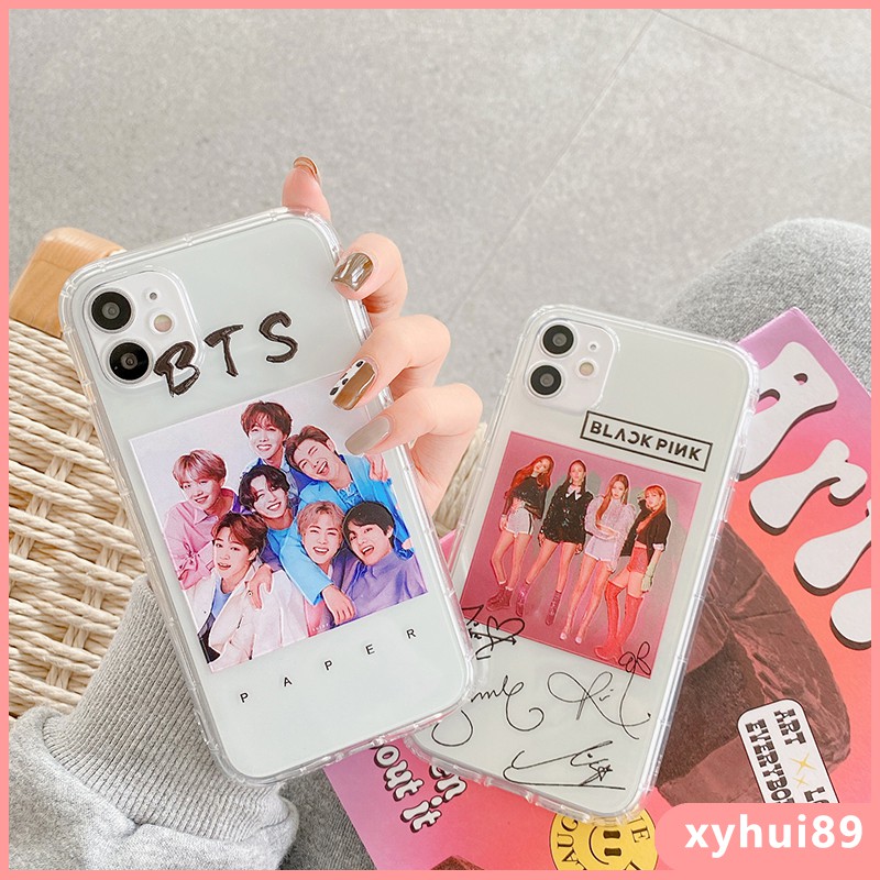 BTS BT21 Ốp Lưng Mềm In Hình Nhóm Nhạc Blackpink Bt21 Cho Iphone 12 11 Pro Max Mini 6 6s 7 8 Plus Xr X Xs Max Se 2020