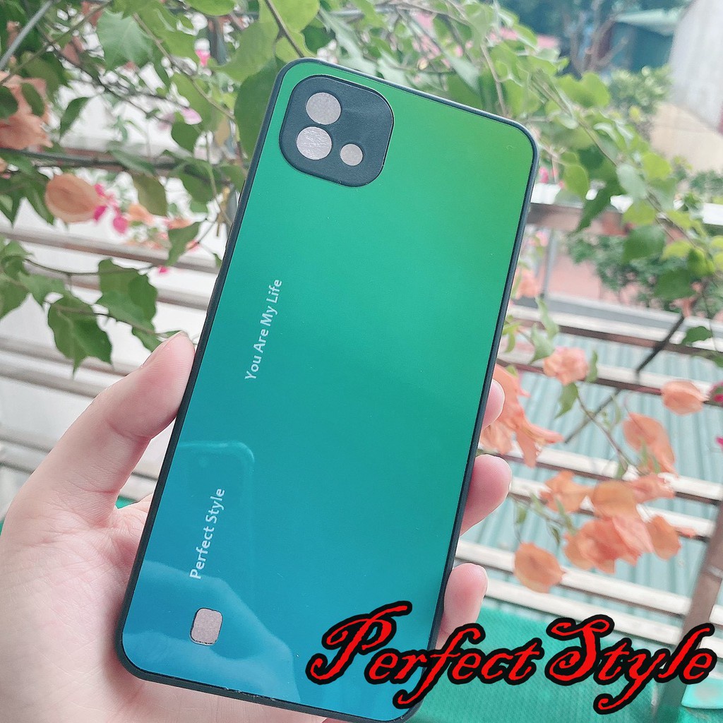 Ốp lưng phủ bóng cầu vồng Oppo A16 A16k A95 A55 Reno 8