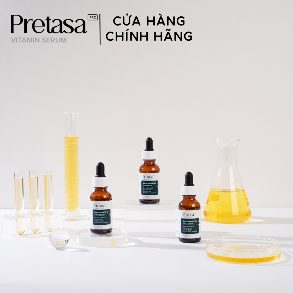 Serum làm sáng da, dịu da Niacinamide 10% Extra Pretasa