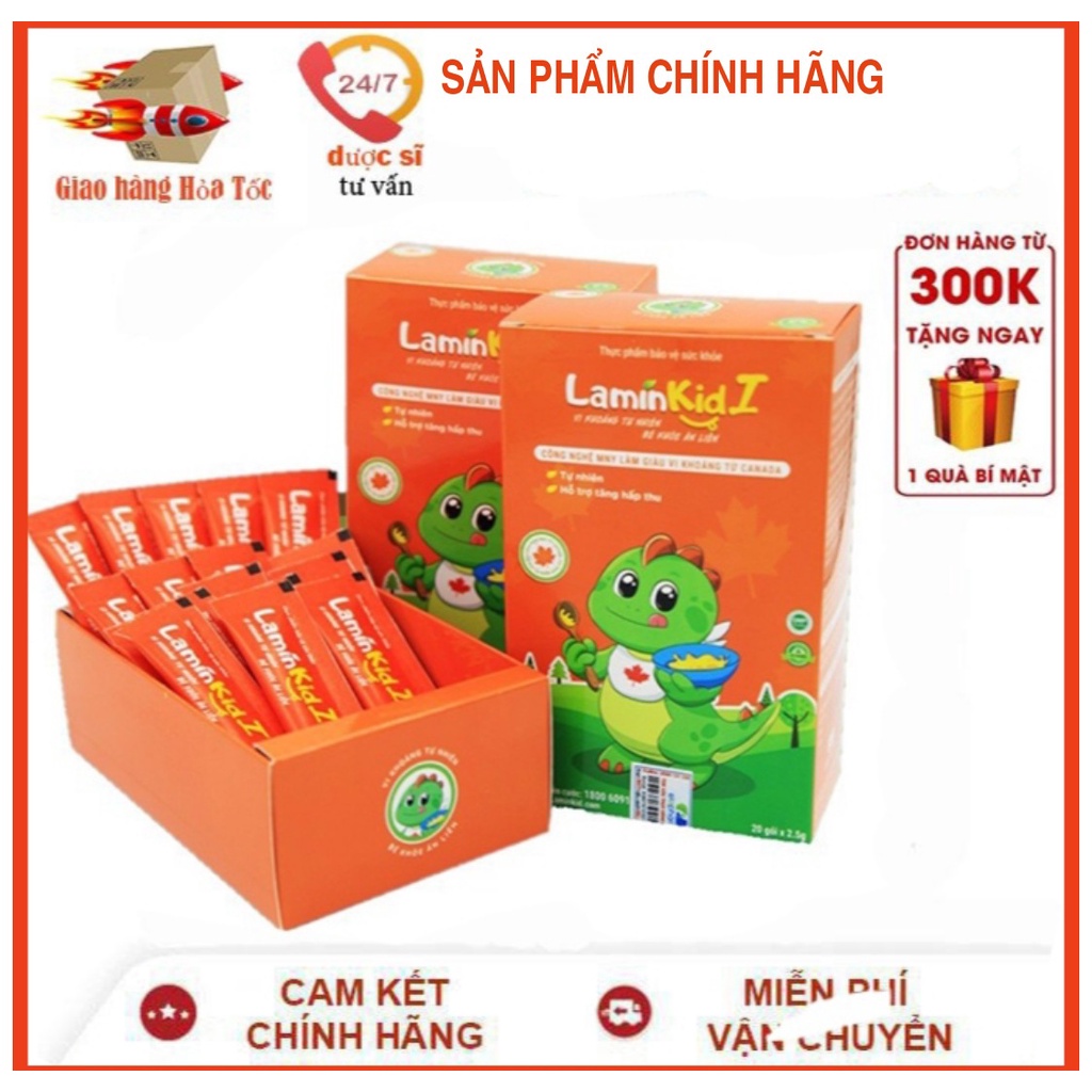 [COMBO 2 HỘP] Cốm Laminkid I - Tiêu hoá tốt, trẻ ăn ngon, giúp tăng sức đề kháng và tăng cân tự nhiên