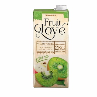 Nước trái cây cao cấp fruit love kiwi táo - hộp 1l