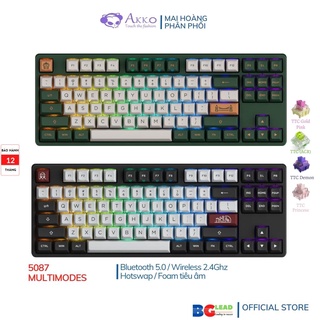 [Chính hãng] Bàn phím cơ không dây AKKO 5087B MULTI MODES (Bluetooth 5.0| Wireless 2.4Ghz| Hotswap| Foam tiêu)