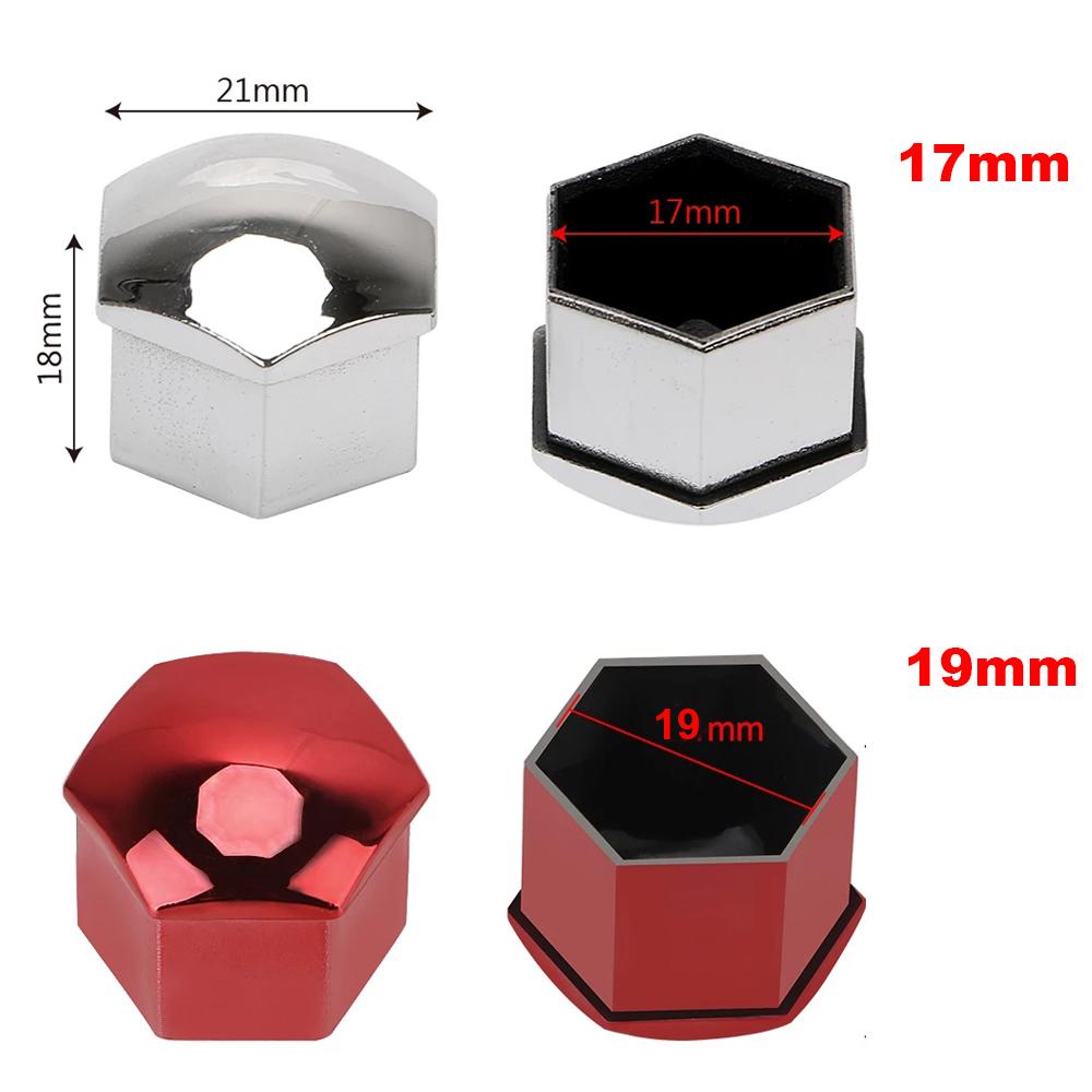 Set 20 Nắp Đậy Bảo Vệ Ốc Bánh Xe Hơi VANES1 17mm 19mm