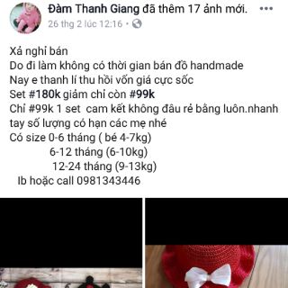 Com bo 2 Set giày mũ cho bé