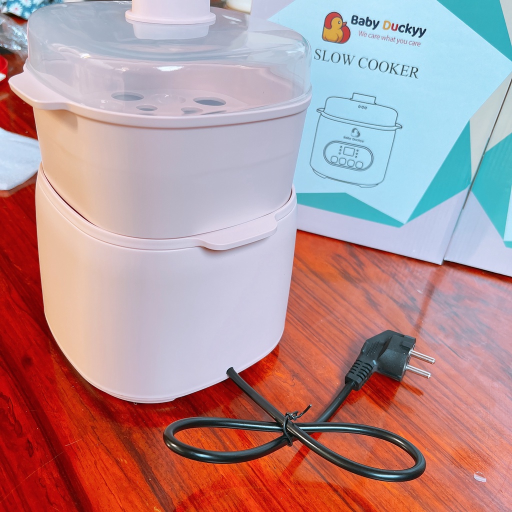 Nồi nấu cháo chậm, chưng yến kèm lồng hấp - E80