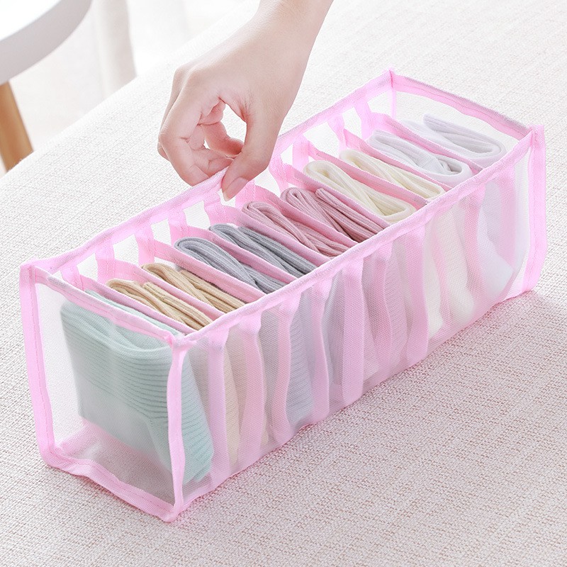 🥳TÚI ĐỰNG PHÂN LOẠI ĐỒ NHỎ , TẤT, VỚ...kích thước 10 x 30cm