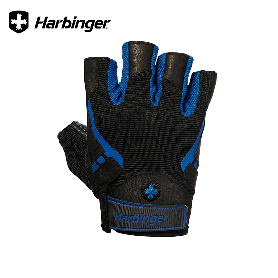 Găng tay tập gym nam Harbinger M_Pro Gloves_Black-Blue