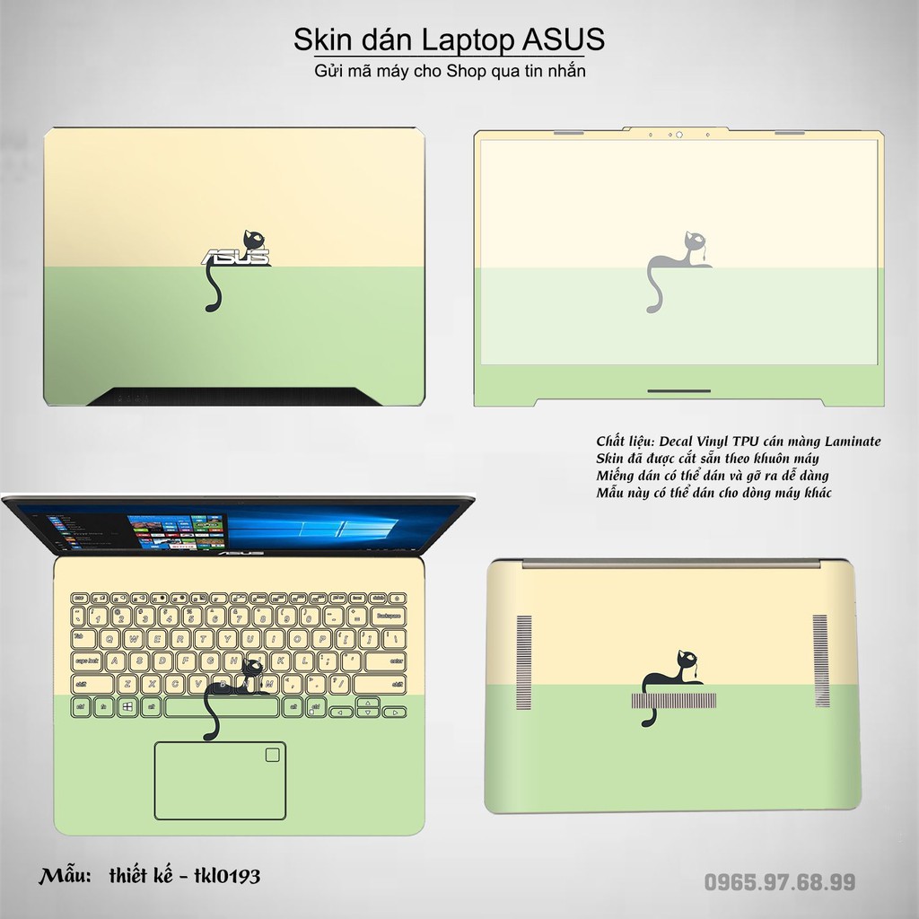 Skin dán Laptop Asus in hình thiết kế _nhiều mẫu 5 (inbox mã máy cho Shop)