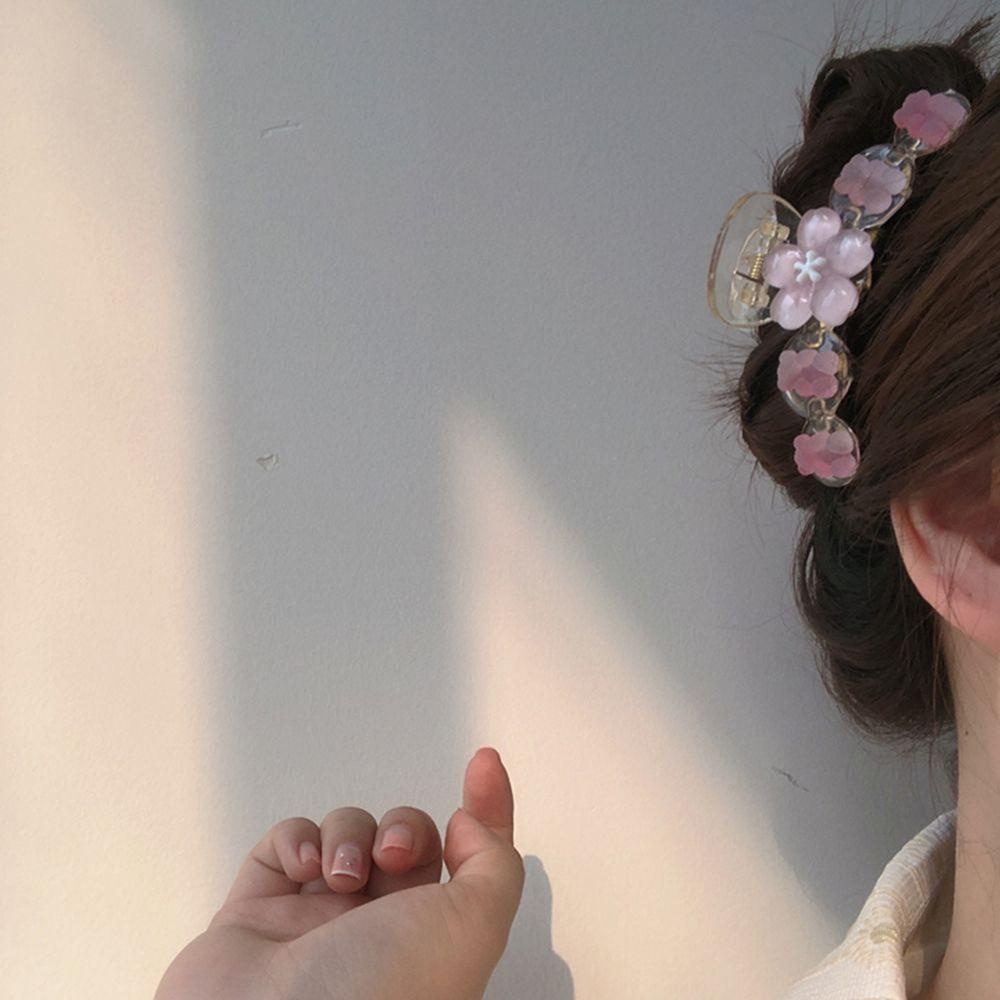 Kẹp Tóc Móng Vuốt Hình Hoa / Cá Mập Dễ Thương Phong Cách Hàn Quốc Cho Bé Gái