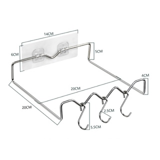 Kệ để thau rổ inox dán tường, giá treo thau