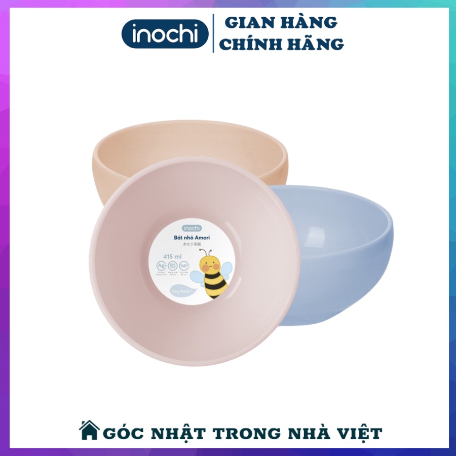 Bát Ăn Dặm Cho Bé Inochi Amori Chất Lượng Cao Chịu Nhiệt 415ml/850ml