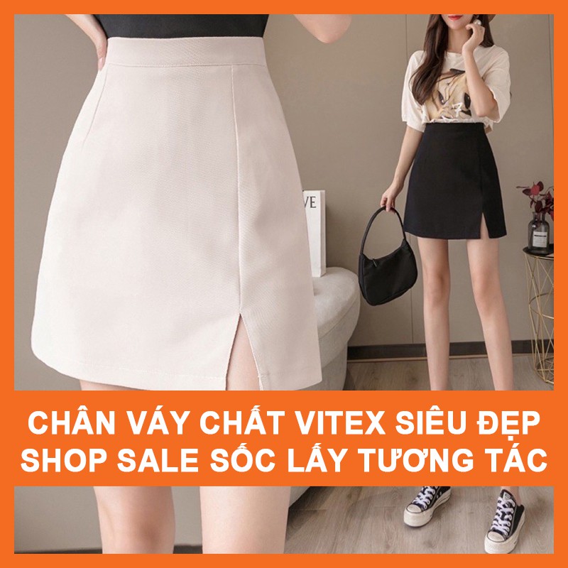 Chân Váy Chữ A Ngắn Xẻ Tà Madela , Váy Chữ A Ngắn Công Sở Xẻ Tà trước trẻ trung - CVAX02