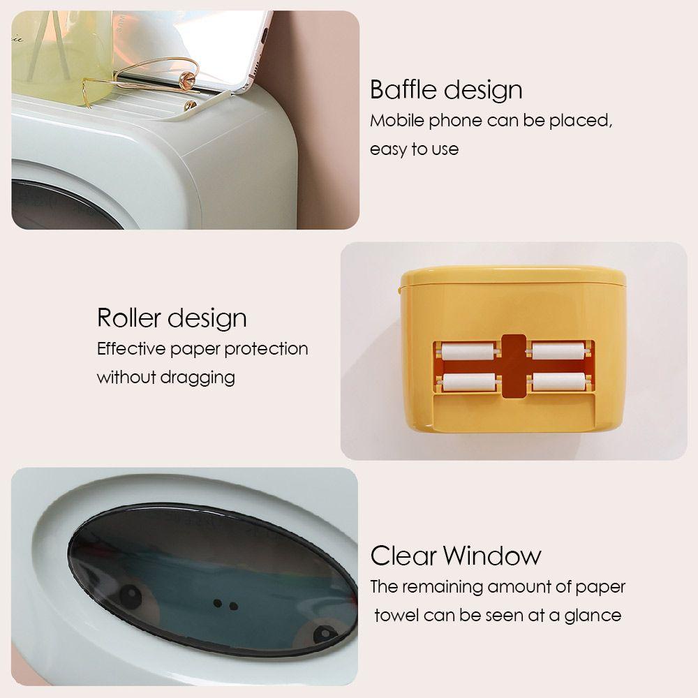 GOGOUP Giá Đỡ Cuộn Giấy Vệ Sinh Gắn Tường Chống Nước Tiện Lợi