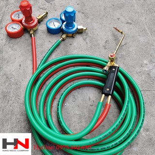 Bộ hàn gió đá thông dụng gồm 5m 1 mỏ hàn 5 béc, 1 dh ga 1 dh oxy